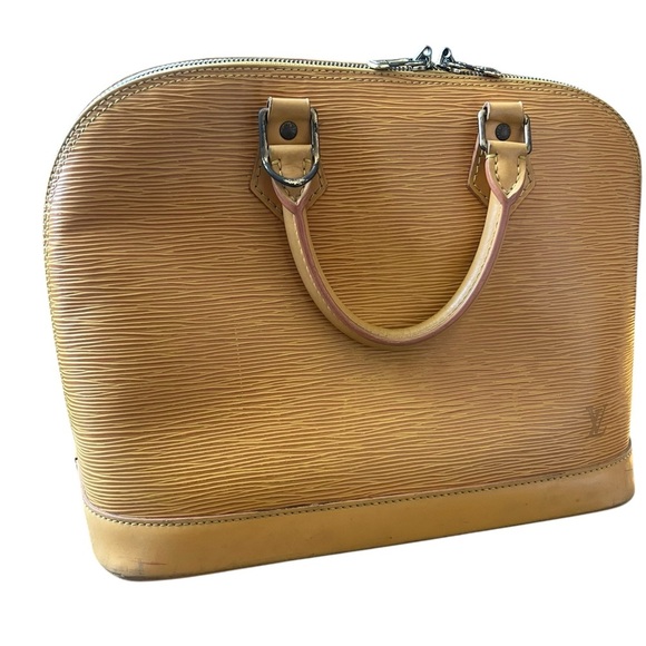 LOUIS VUITTON Epi Alma Hand Bag Yellow, Pre-Loved, comes with COA! - Picture 3 of 14